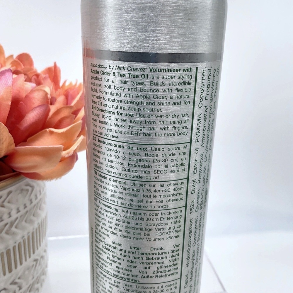 Nick Chavez Volumizer Extreme Body Builder Apple Cider Tea Tree Oil 10oz NEW - Picture 4 of 5
